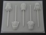 203sp Star Wonders Faces Chocolate or Hard Candy Lollipop Mold